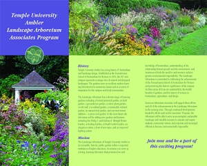 Brochure for a University Arboretum. Design by Communication Results